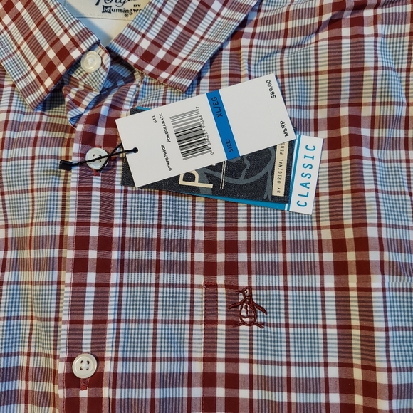 Original Penguin Men's XL Plaid Button Down Shirt - Picture 3 of 3